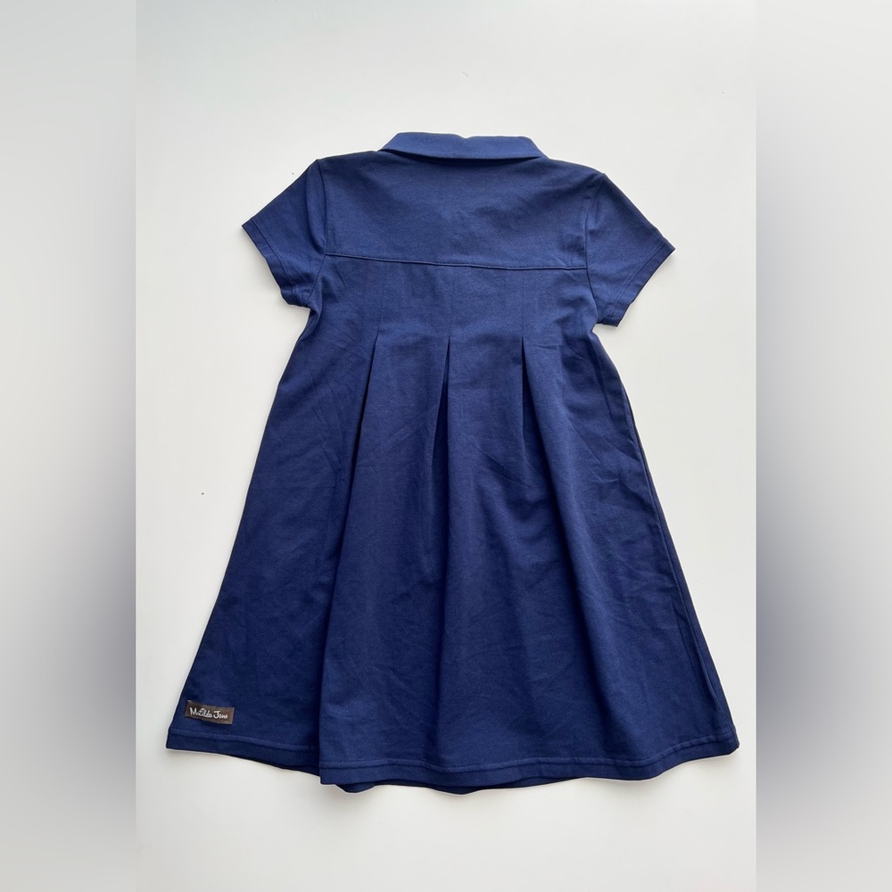 Matilda Jane Perfectly Paired Blue Button Collar short sleeve Dress school 4 - Picture 2 of 4